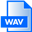 WAV File Extension Icon 32x32 png
